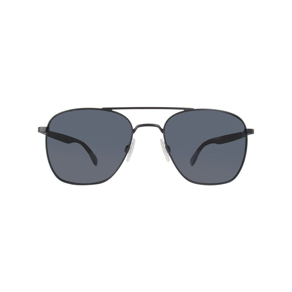 Hugo Boss Mens Black Aviator Designer Sunglasses Model: BO0330S-003IR-55