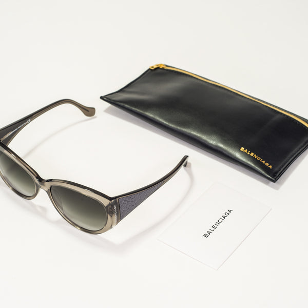 Balenciaga Clear Grey Sunglasses BA0023-20B-58